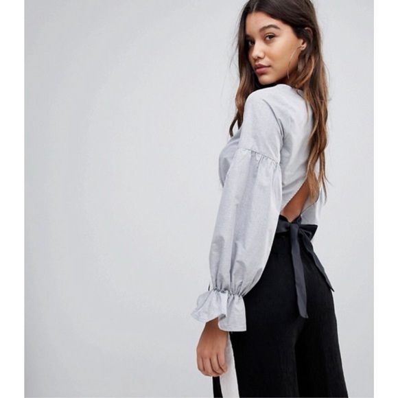 NWT PrettyLittleThing Tie-Back Top - Picture 2 of 4